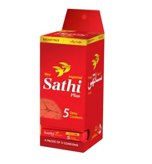 Sathi Plus Condom Dispenser - Pack of 5 - 30 Pieces (6 x 5's)