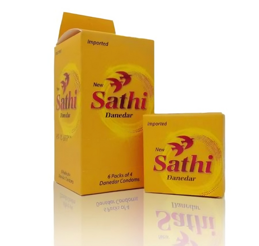 Sathi Danedar Condom Dispenser - Pack of 4 - 24 Pieces (6 x 4's)